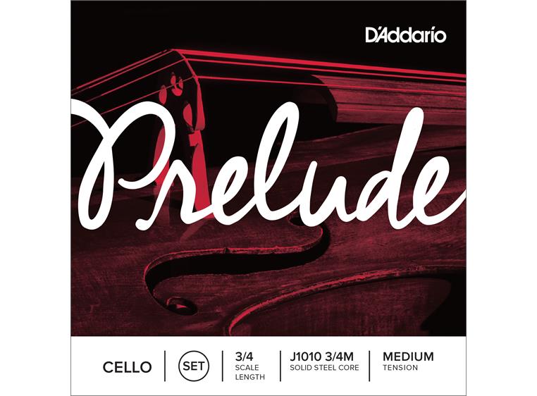 D'Addario J1010 3/4M Prelude 3/4 Cello strengesett Medium Tension